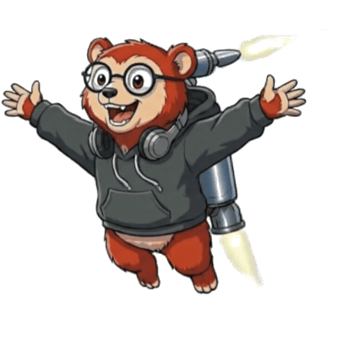 Loris flying with jetpack